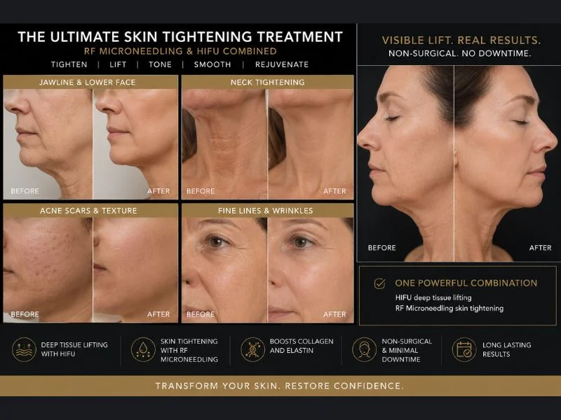Results of combined treatment for the ultimate skin tightening treatment Craigentinny